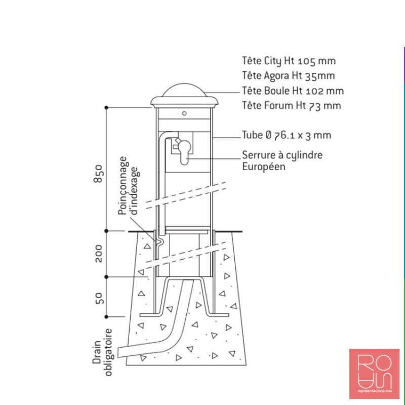 Pilona extraible Primabloc